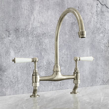 Load image into Gallery viewer, Traditional Kitchen Mixer Tap - Porcelain Levers