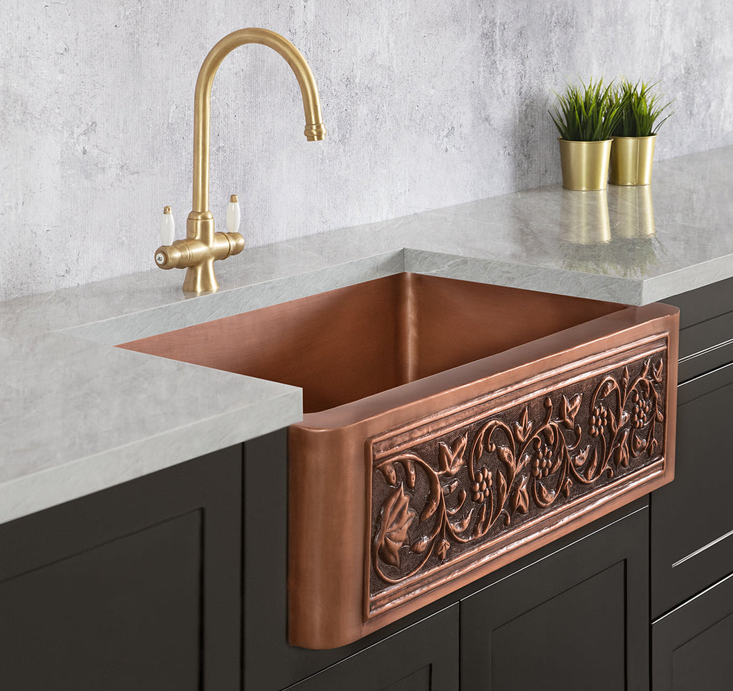 Copper Country Kitchen Sink - Single Bowl