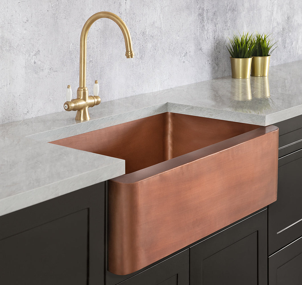 Copper Butler Sink - Single Bowl - 733 mm