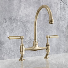 Load image into Gallery viewer, Traditional Kitchen Mixer Tap - Porcelain Levers
